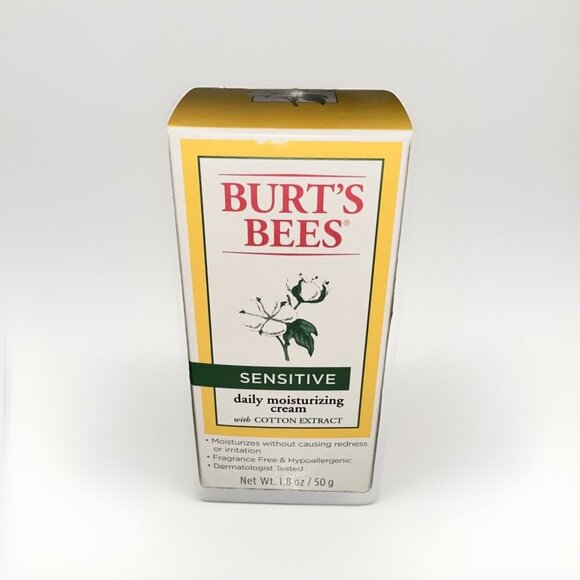 Burt's Bees Other - Burt’s Bees Sensitive Daily Moisturizing Cream With Cotton Extract 1.8 Oz
